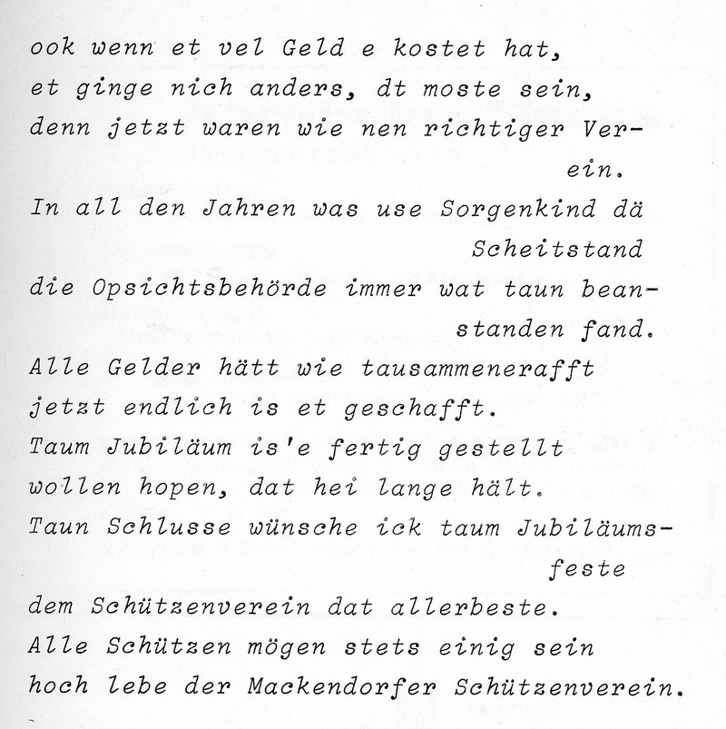 Mackendorf Schtzenverein Chronik 1977026
