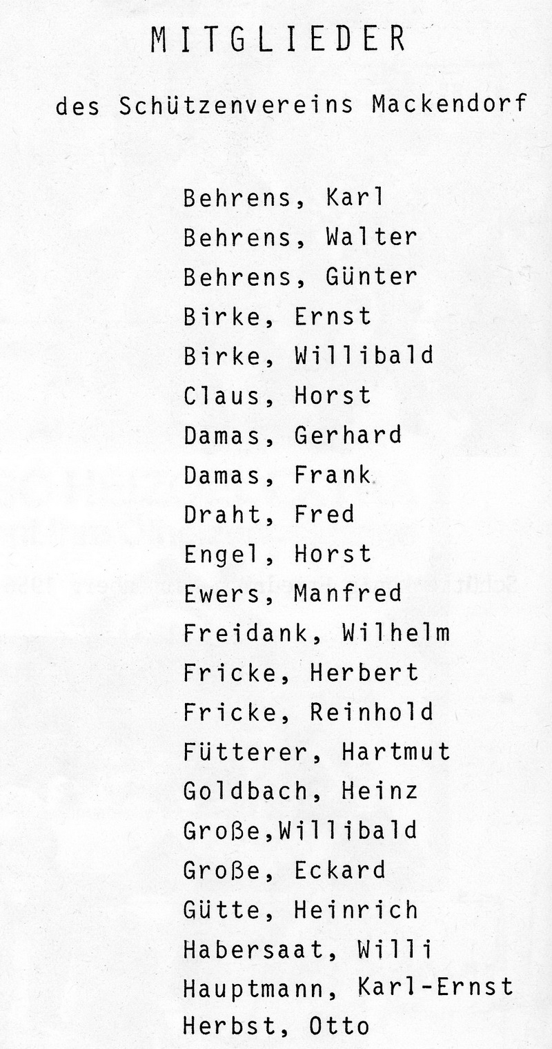 Mackendorf Schtzenverein Chronik 1977031