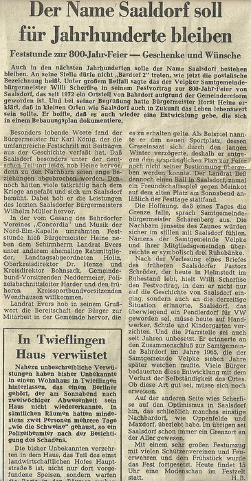 1979 800 Jahre Saalsdorf 0 1